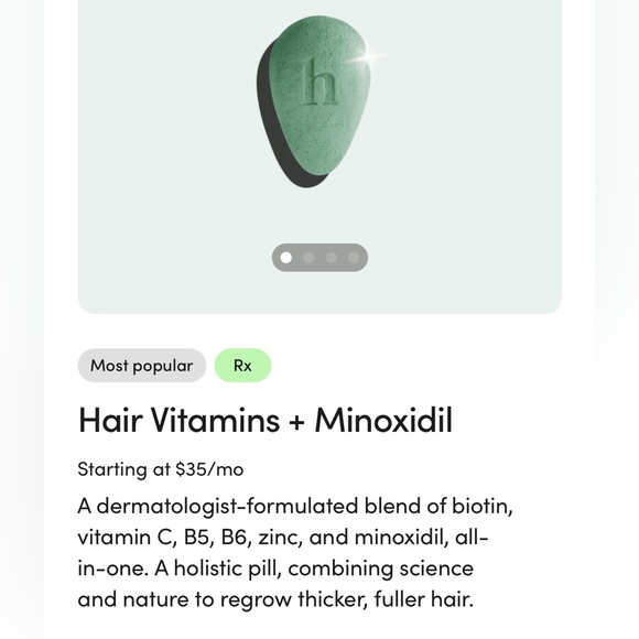 hers - Hair Vitamins + Minoxidil - Picture 2 of 2